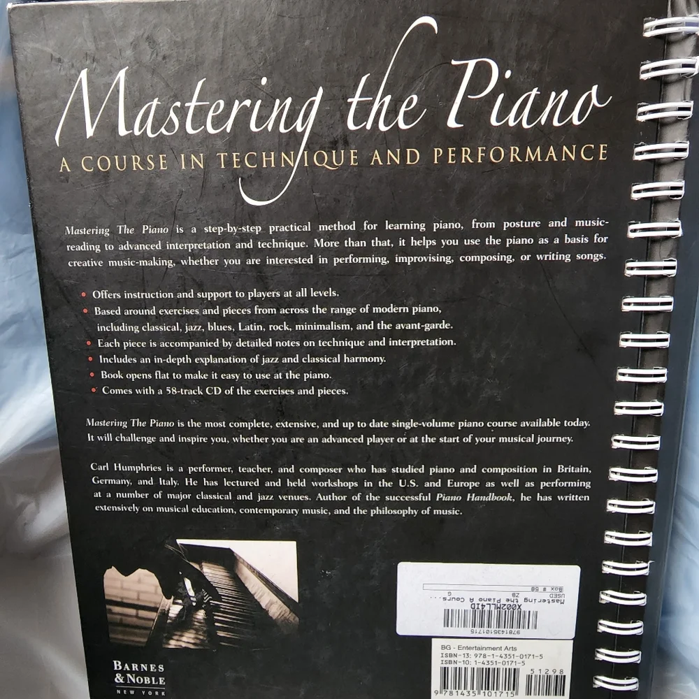 Mastering the Piano:  A Course in Technique & Performance (without CD)